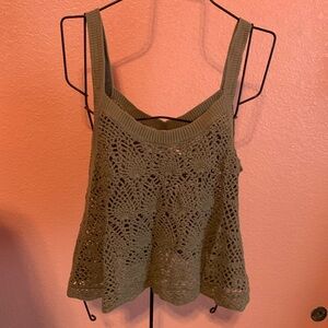 In Good Condition Crochet Spaghetti Top